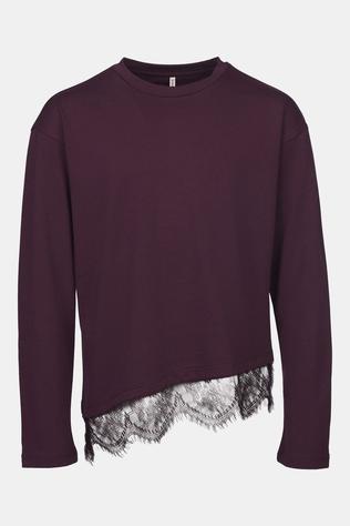 T-Shirt Kogkamil Ls Assymetric Lace Tee Jrs