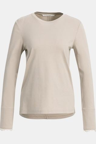 T-Shirt Long Sleeve Top With Lace Cuff