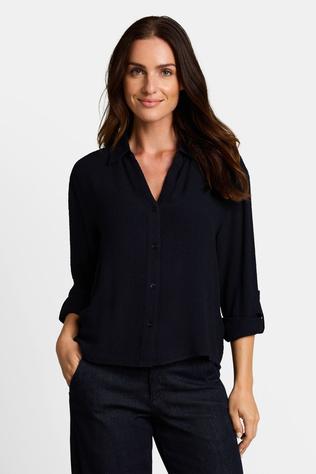 Hemd Blouse Casual Solid