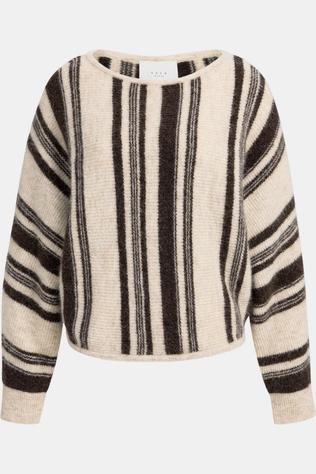 Trui Boatneck Sweater With Stripes