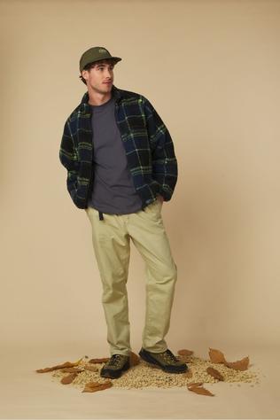 Fleece Reversible Sherpa Plaid Jacket