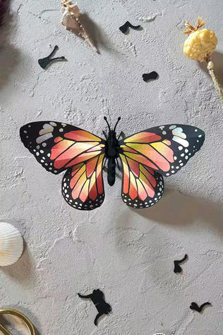 Huis Accessoire 3D Puzzle Small Monarch Butterfly