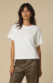 T-Shirt Sleeveless Sweatshirt With Pleated