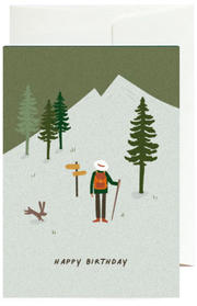 Carte De Voeux Greeting Card Happy Birthday (Outdoors)