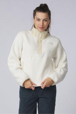 The North Face Polaire W Cragmont Snap 1/2 Fleece Jacket White Dune/Desert Stone