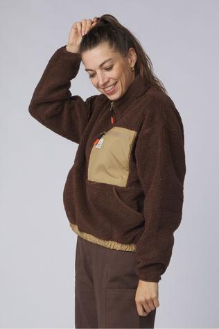 Passenger Clothing ltd Fleece Ravi Recycled Fleece Dark Rust