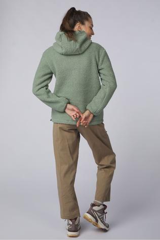 Passenger Clothing ltd Fleece Clover Recycled Sherpa Fleece Hooded Pullover Pistachio