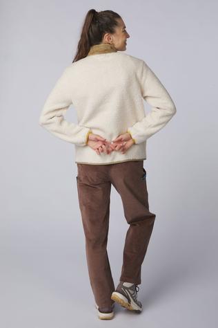 Passenger Clothing ltd Fleece Clover Recycled Sherpa Fleece Jacket Vintage White