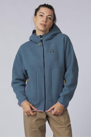 Fleece Home Full Zip Recycled Hooded Sherpa Fleece