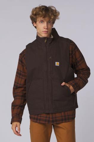 Gilet Washed Duck Mock-Neck Vest