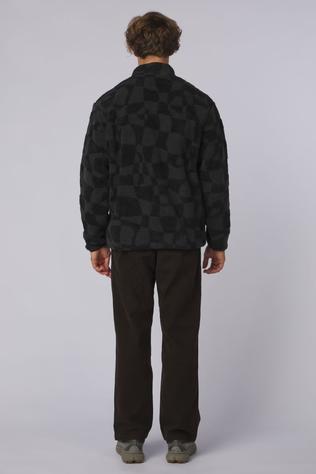 Fleece Twist Printed Zipped Sherpa