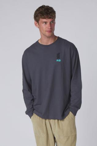 Element T-Shirt Mxe Roped Party Ls Tee Shadow Blue