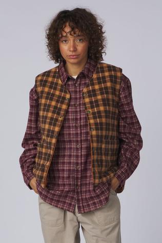 Bodywarmer Reversible Nylon Check Vest