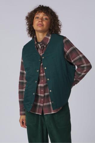 Bodywarmer Reversible Nylon Check Vest