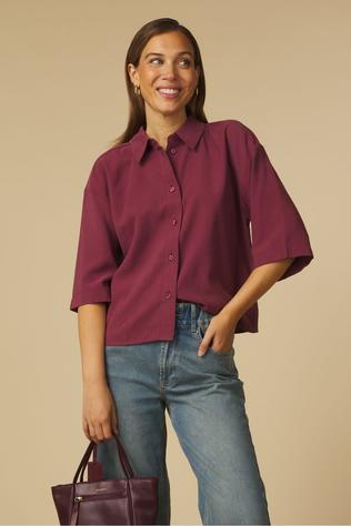 Hemd Blouse Shirt Solid