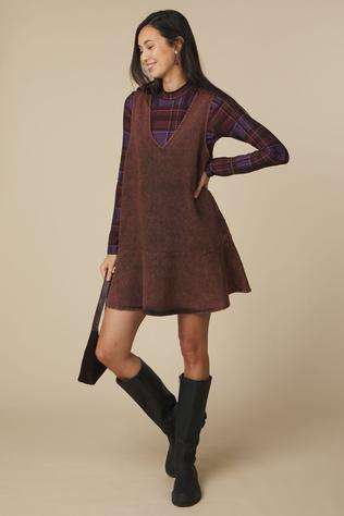 CKS Dames Jurk Dotter Brown Medium