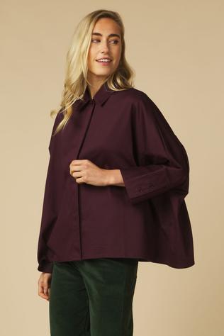 With Black Hemd Madisson Batsleeve Blackberry Cherry