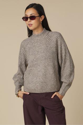 Only Sous-Pull Silver Mink Melange