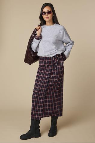 Vila Rok Relle Checked/Lc Navy Blazer Checks:Multi Colors