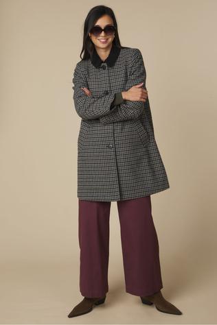 Vero Moda Manteau Jackie Check Black Checks Checks