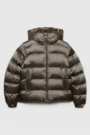 Superdry Veste Hooded Shine Puffer Jacket Deep Khaki Green