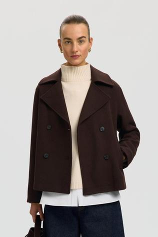 Jacket Slwzia-Alma Wool Blend Jacket