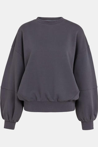 Pull Washed Sweatshirt With Balloon Sleeve