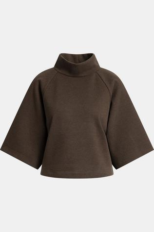 Pull Brushed Jersey Sweatshirt With Wide Sleeves