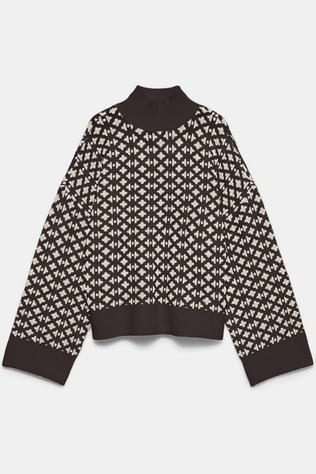 Vero Moda Sous-Pull Birch Highneck Chocolate Torte Detail:W. Birch