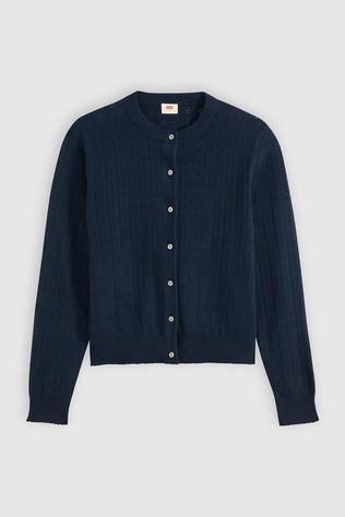 Cardigan Super Soft Crewneck Cardi Pointelle