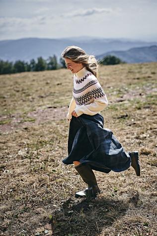 Object Jupe Dienang Black Check