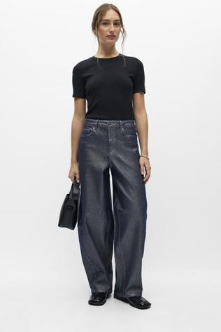 Object Jeans Moji Glitter Super Dark Blue Denim Detail:Glitter