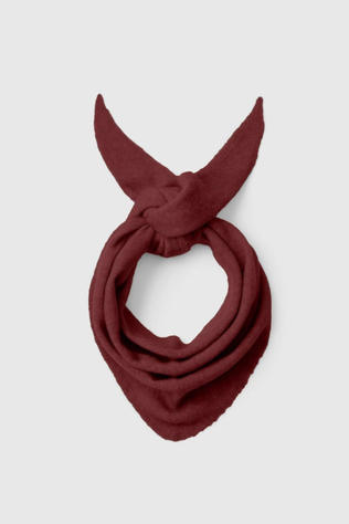 Selected Sjaal Slwlulu Brushed Wool Triangle Scarf Tawny Port