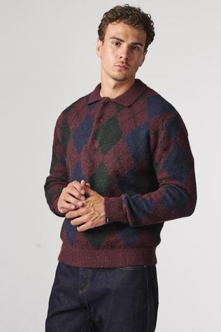Polo Argyle Knitted Polo