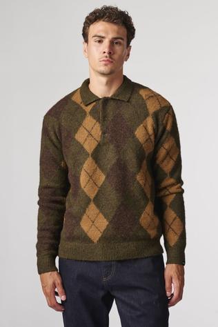 Polo Argyle Knitted Polo