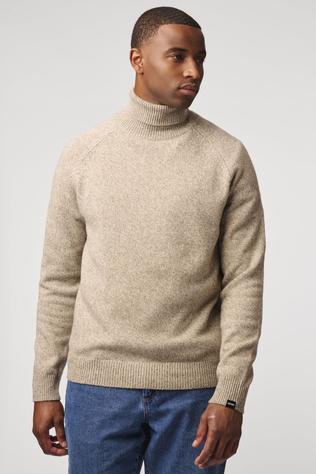 Antwrp Sous-Pull Mouline Turtleneck Knit Clay