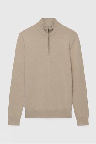 Pull Essential Lightweight Wool Blend Half Zip Jumper