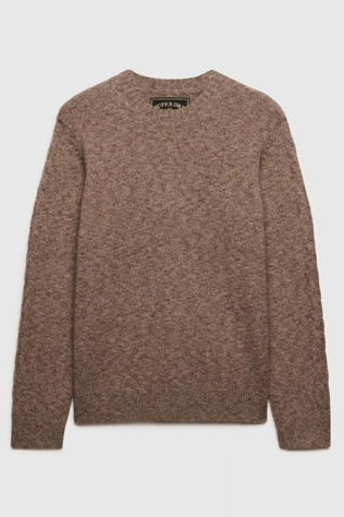 Pull Brushed Cable Sleeve Jumper