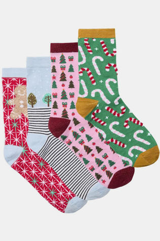 Socks Elf Giftbox Xmas