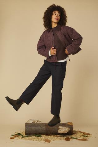 Oxbow Jas Shuriken Twill Printed Raisin