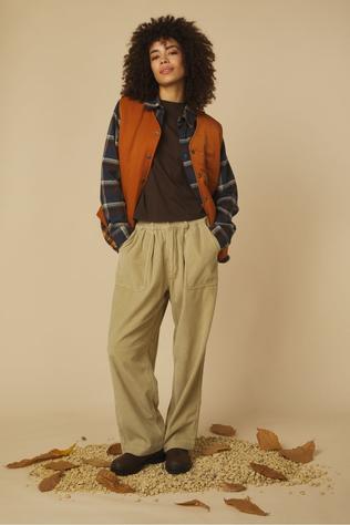 Kappy Design Bodywarmer Reversible Nylon Check Vest Orange
