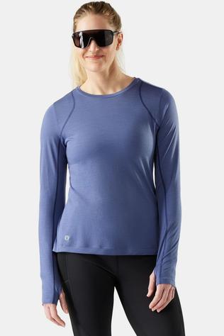 Smartwool T-Shirt Women'S Active Long Sleeve Nightfall Blue