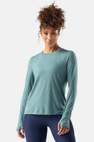 Smartwool T-Shirt Women'S Active Long Sleeve Dusty Teal