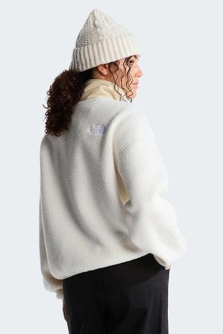 The North Face Fleece W Cragmont Snap 1/2 Fleece Jacket White Dune/Desert Stone