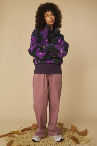 Oxbow Fleece Blurryflo Printed Sherpa Black