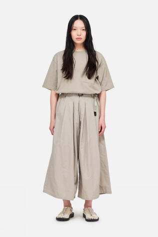 Gramicci Trousers Nylon Flare Pant Dune