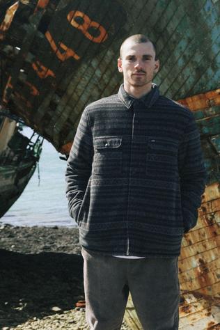 Oxbow Hemd Inland Padded Polar Fleece Black