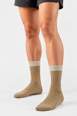 Socks Merino Silk Rib Crew