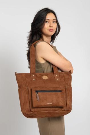 Stuffsack Tote Bag Vegan Suede Medium