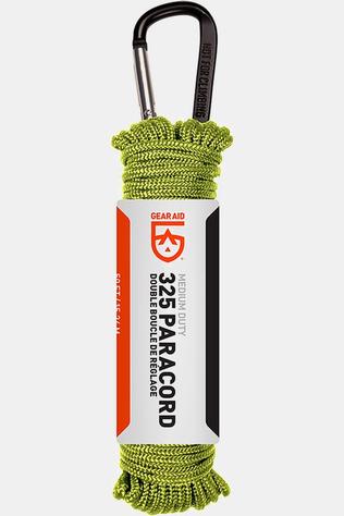 Gear Aid Paracord 15M 2 Core Strand  325 + Light Aluminium Snap Hook mid green